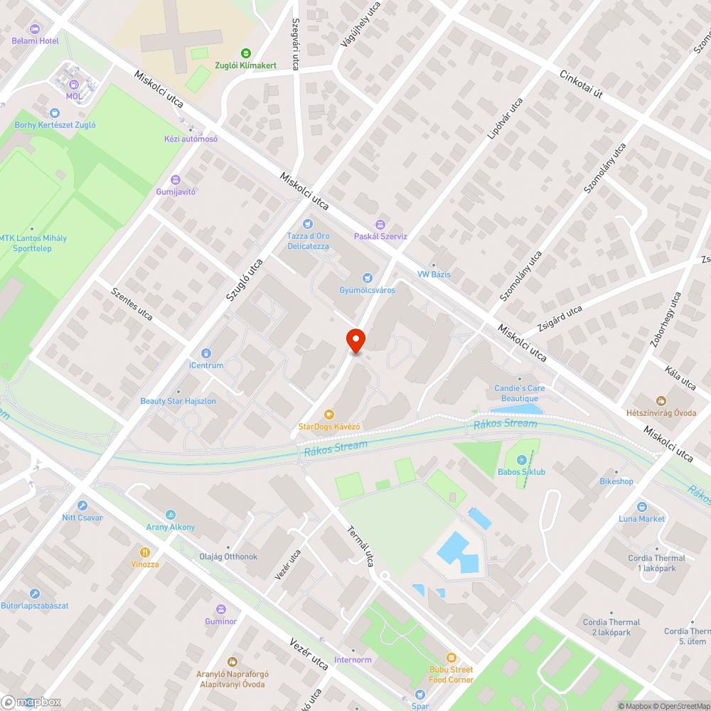 Hulladék az utca szélén bejelentés helye