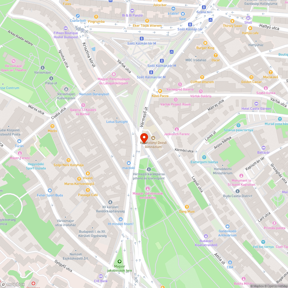 Akadályozó tábla a kerékpárúton bejelentés helye