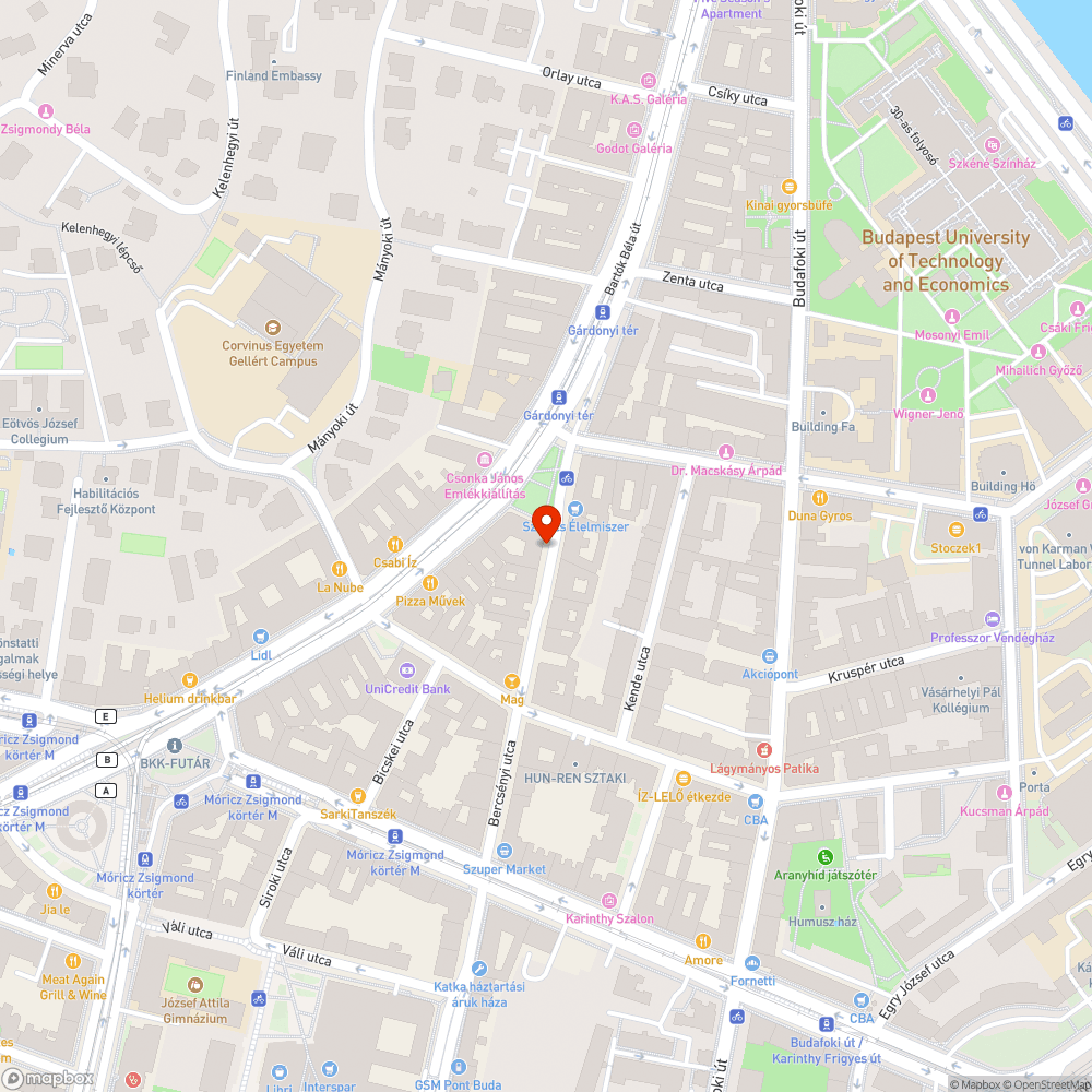 Megrongálódott útszakasz bejelentés helye