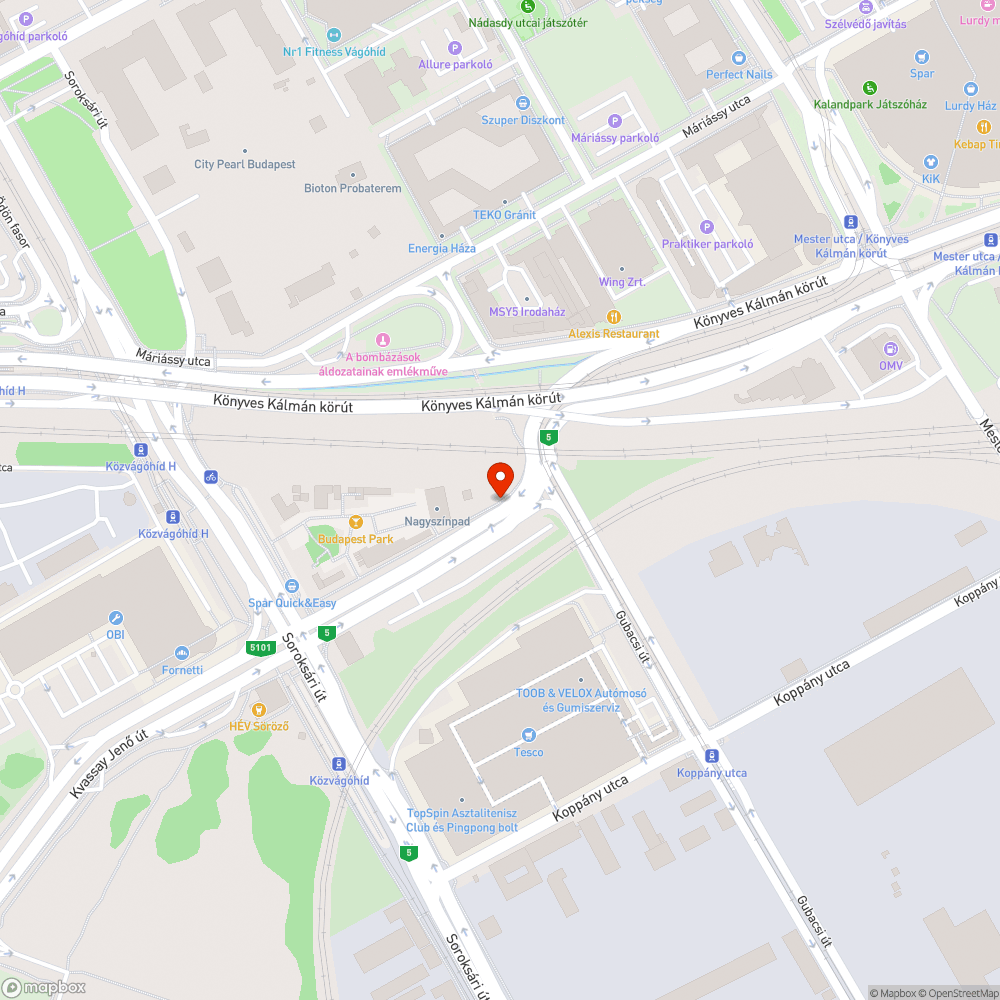 Nem látható Gyalog-és kerékpárút tábla bejelentés helye