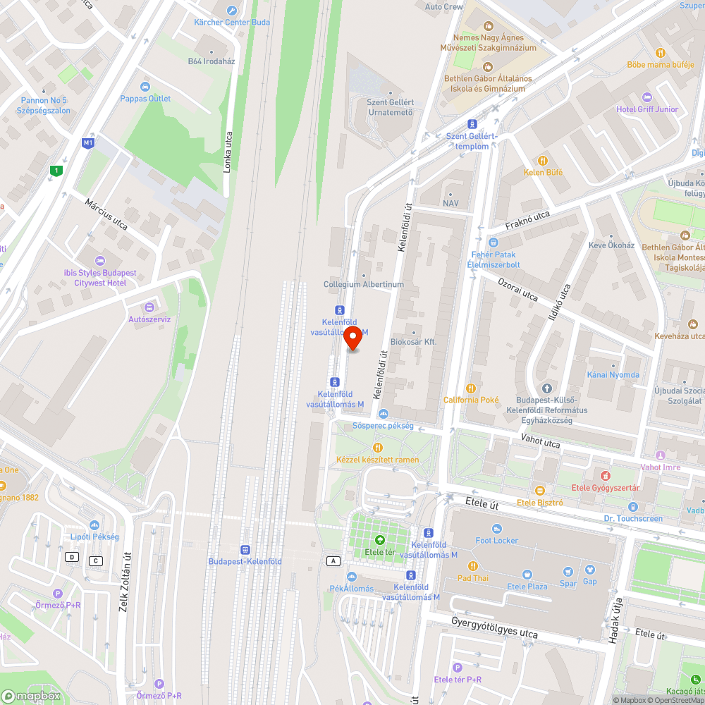 XI. Vasút utca 12-16. gyomos telkek bejelentés helye