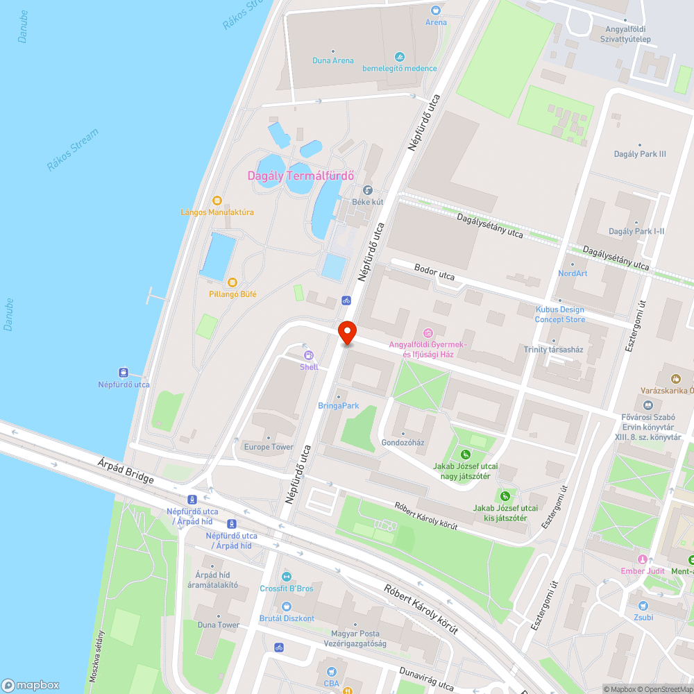 Lekopott kerékpárút átvezetés bejelentés helye