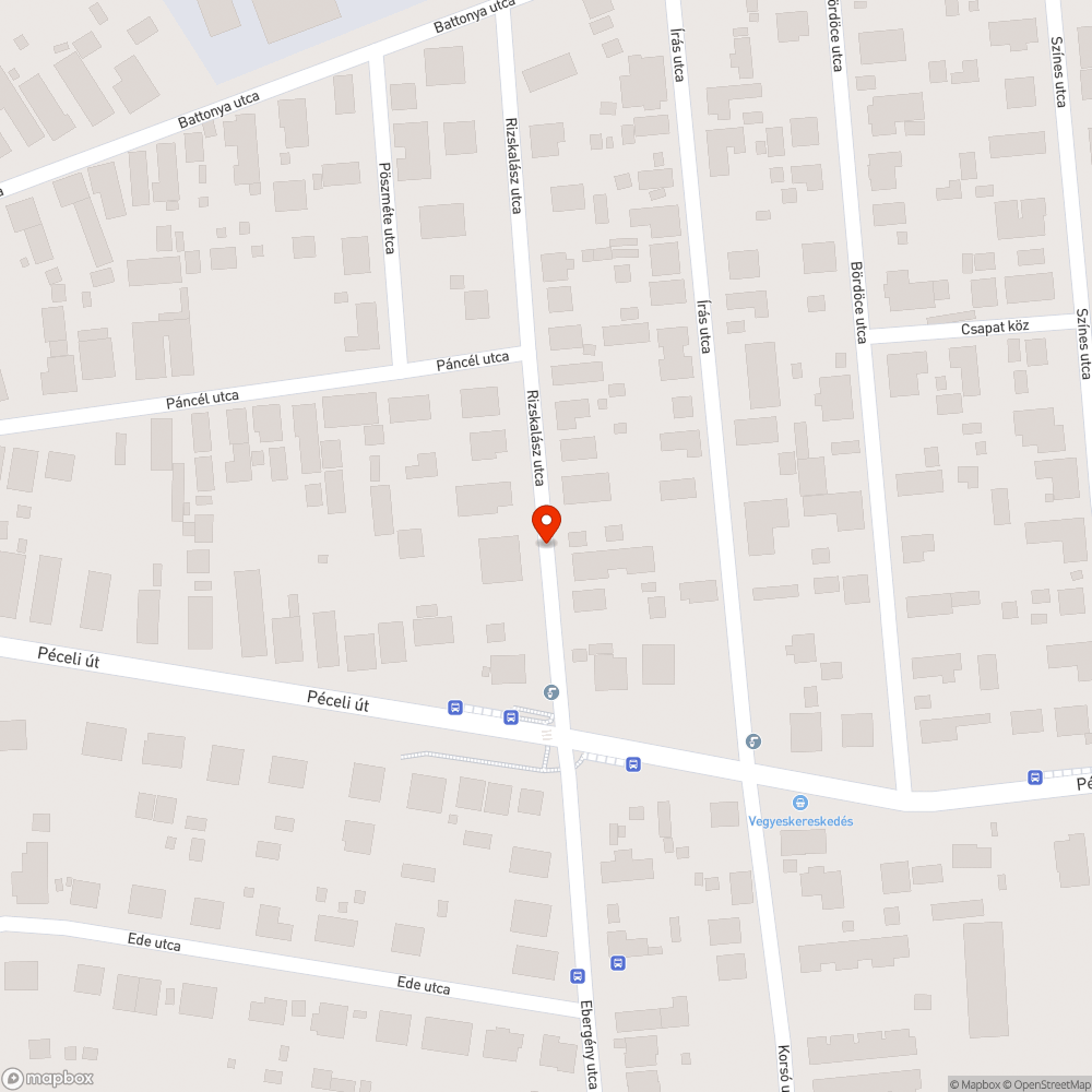 Kátyú az úton bejelentés helye