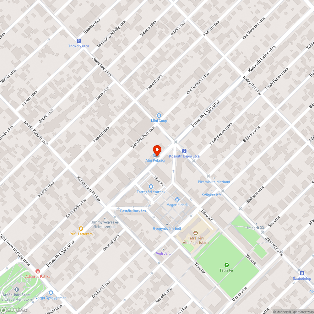 Rossz állapotú járda a megállóban bejelentés helye