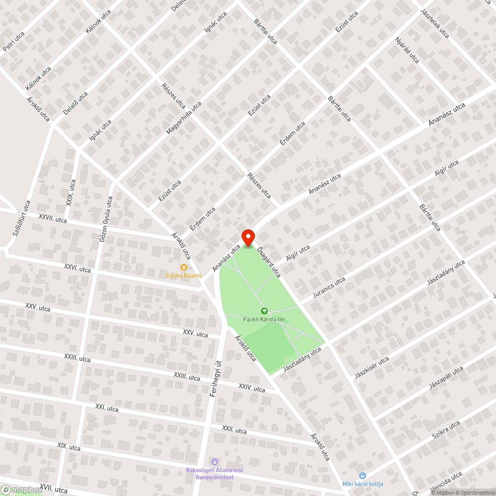 megrongált játék az Ősagárd utcai játszótéren bejelentés helye