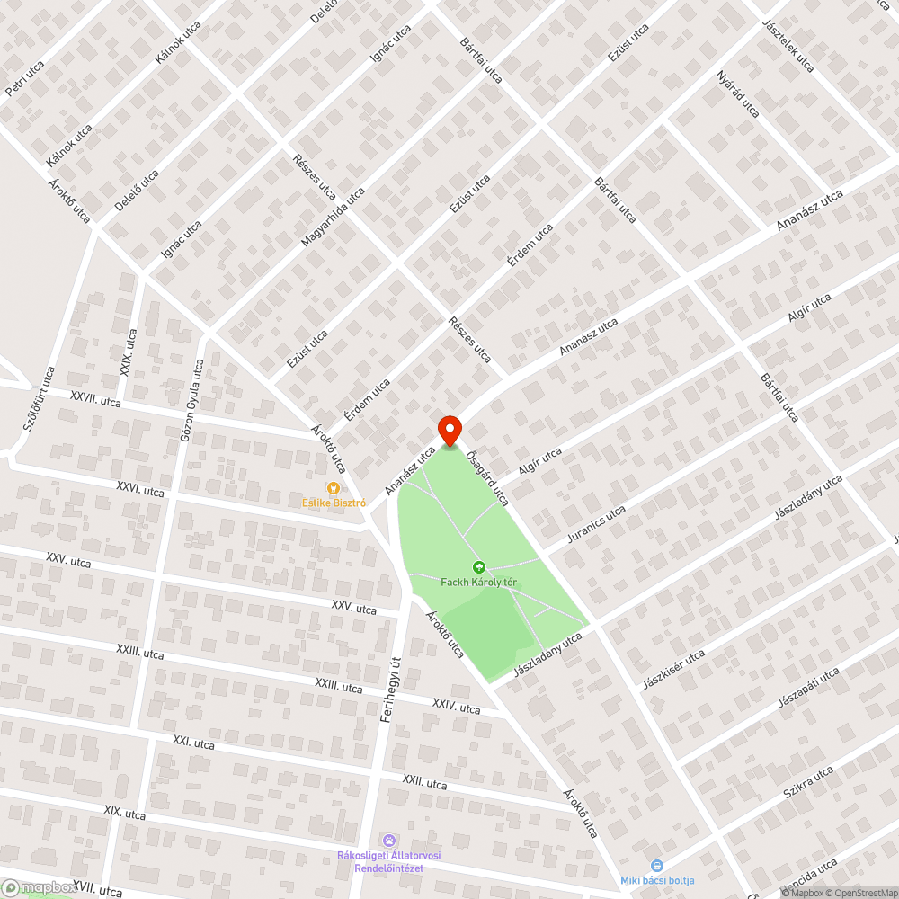 Gaz és parlagfű az Ősagárd utcai játszótéren bejelentés helye