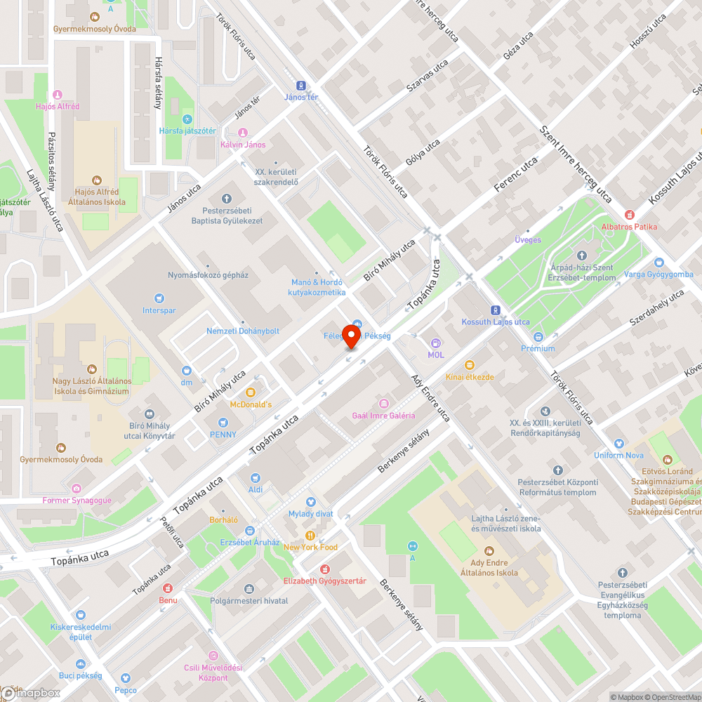 Hiányos járda bejelentés helye