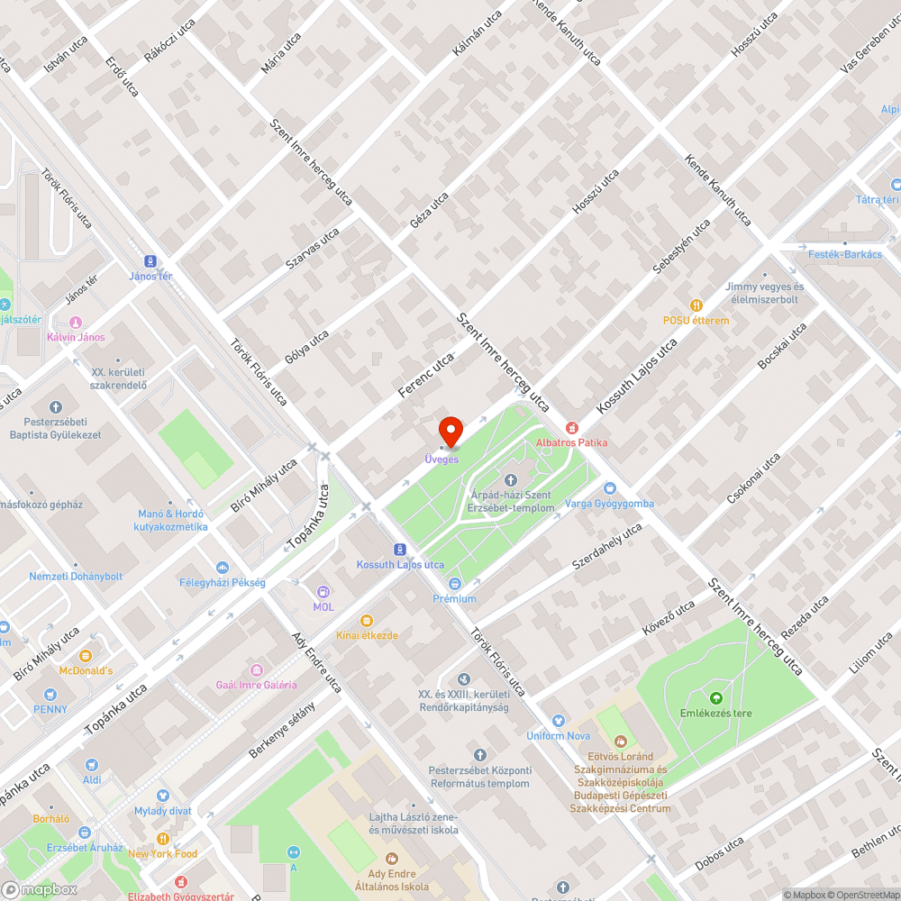 Hiányzó aszfaltozás bejelentés helye