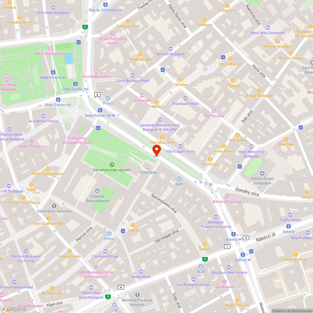 Nem működő szökőkutak - Budapest szíve - Károly körút - Deák tér bejelentés helye