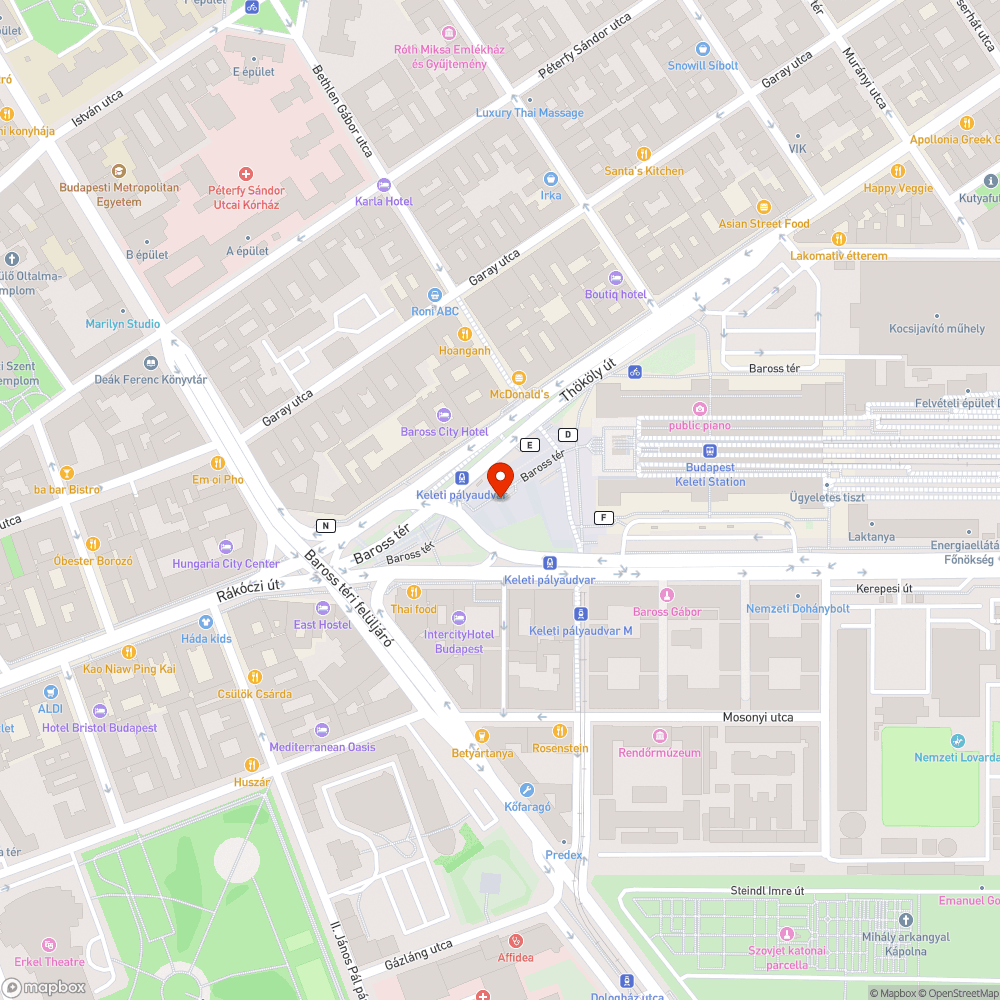 Leesett szegélylapok a Baross téren bejelentés helye