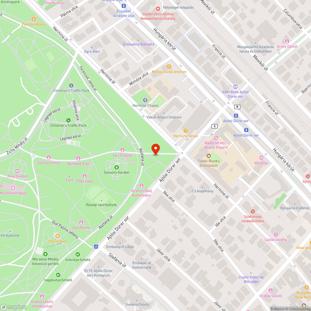 Beszakadt járda a városligetben bejelentés helye