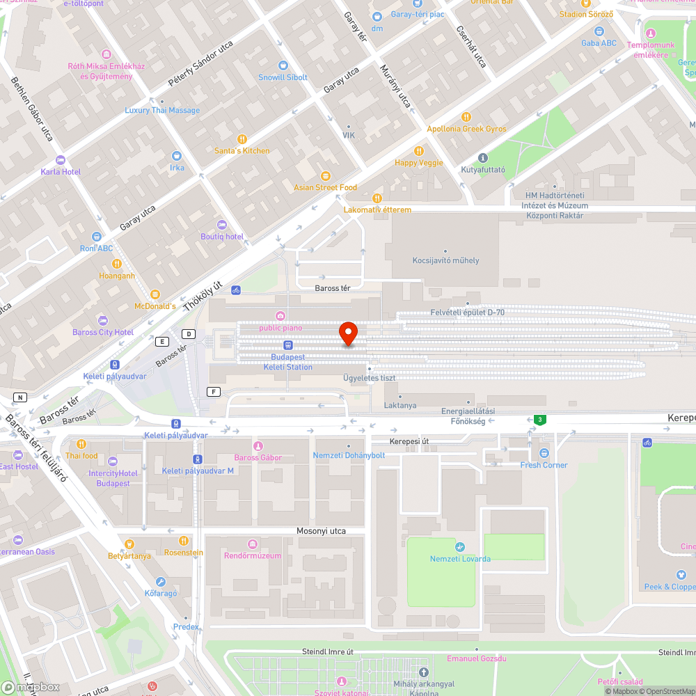 Használhatatlan ivókutak Budapest-Keleti 7-8 vágánya közötti peron közepén bejelentés helye