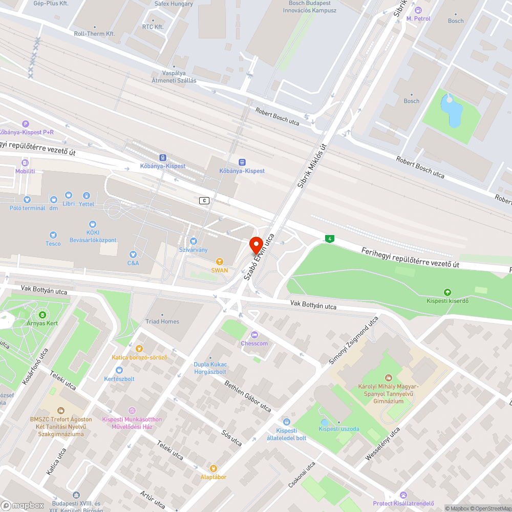 Hiányzó kerékpáros kiegészítő tábla (Köki Terminálnál) bejelentés helye