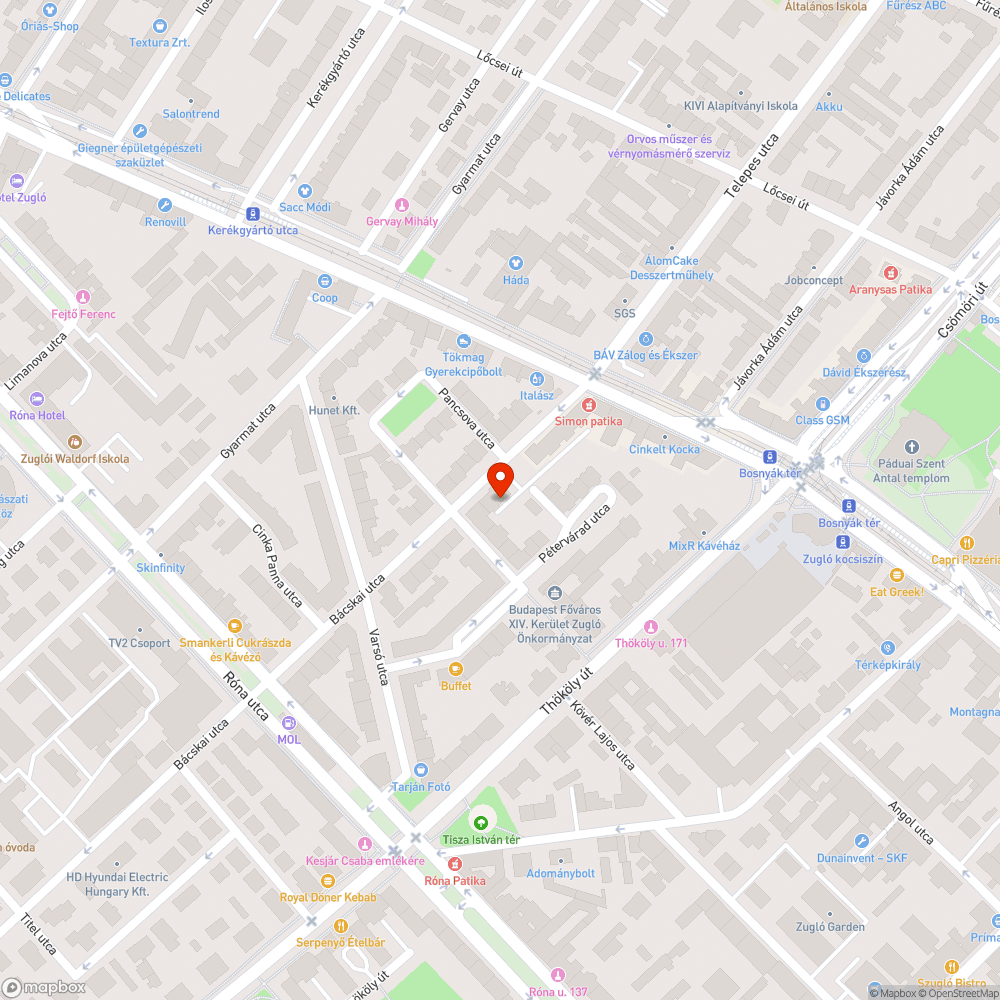 kiszáradt fa bejelentés helye