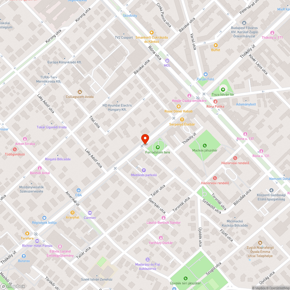 kiszáradt fa bejelentés helye