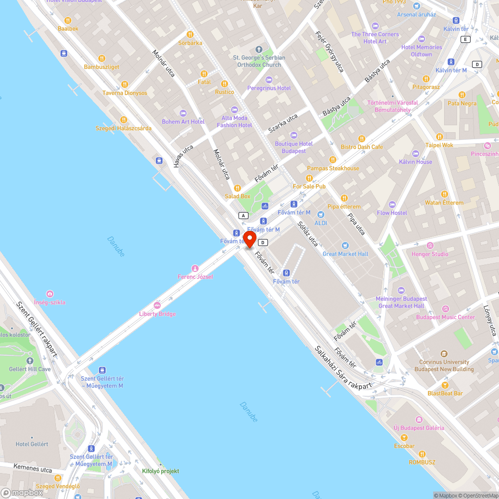 Üvegszilánkok a Szabadság hídon bejelentés helye