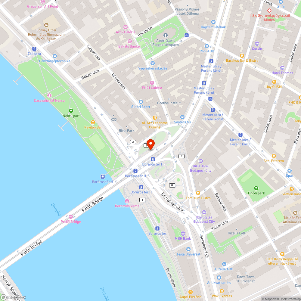 Romokban lévő lépcső bejelentés helye