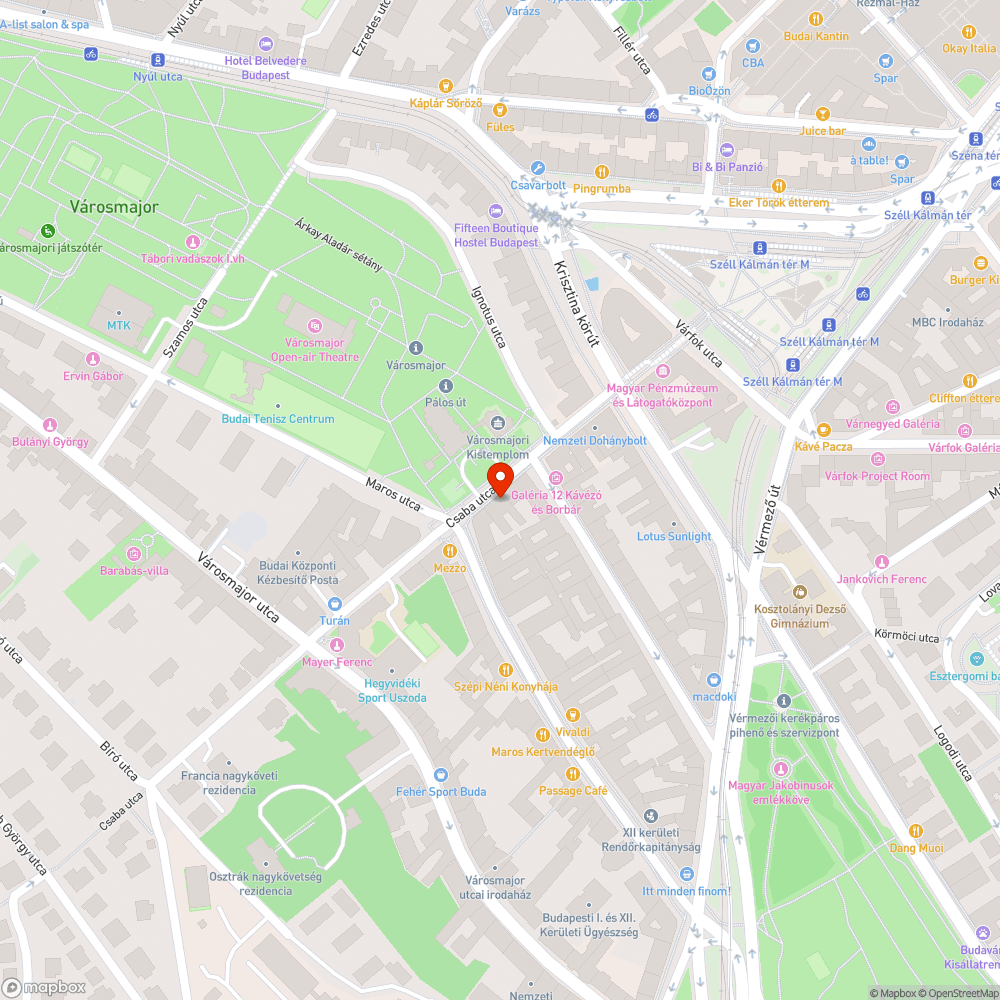 Hiányzó pollerek a Csaba utcában bejelentés helye