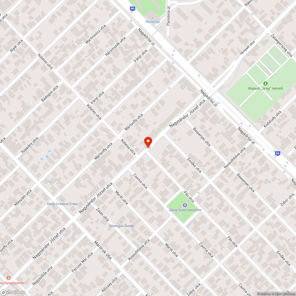 Lekopott gyalogátkelő felfestés - zebra bejelentés helye