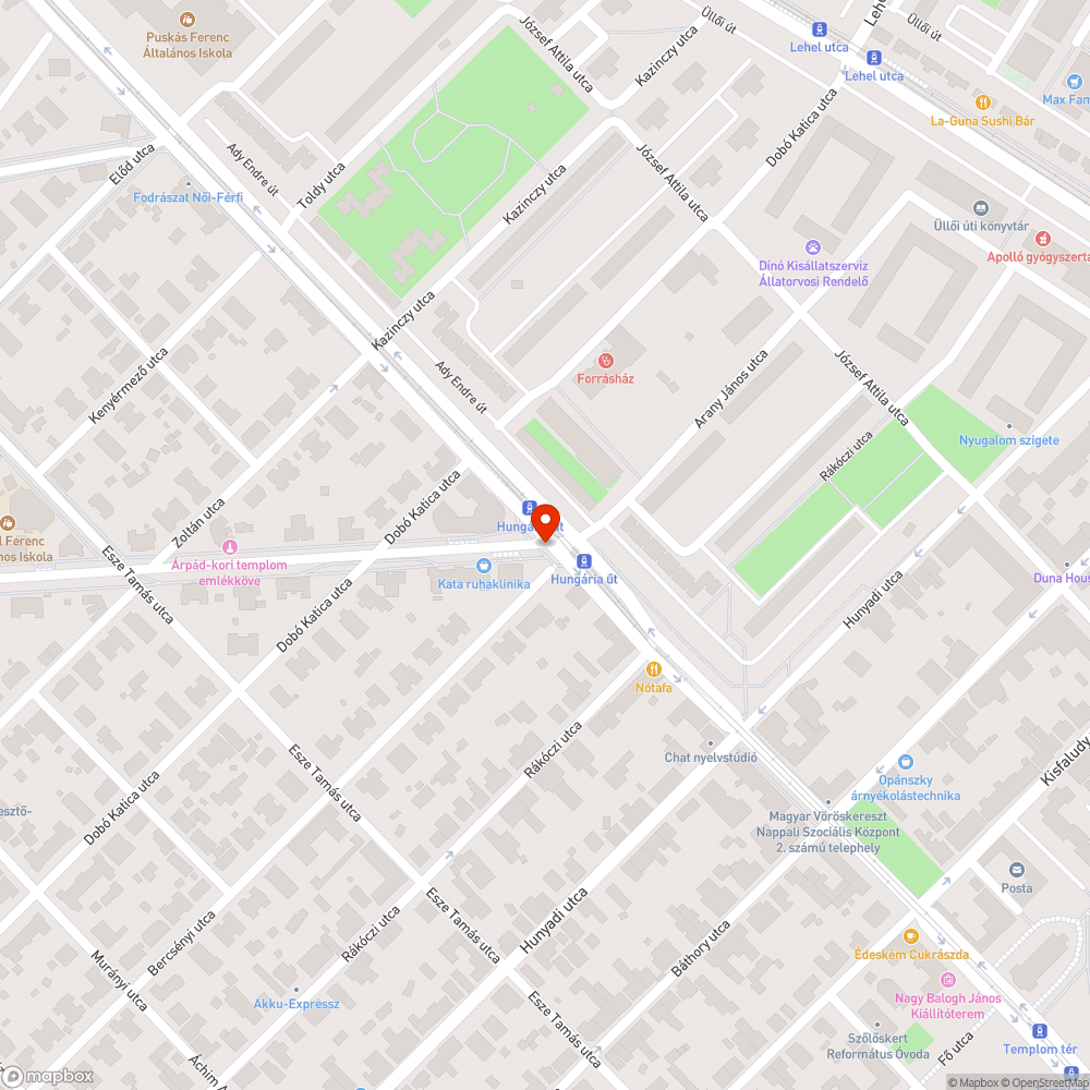 köztéri óra megállt bejelentés helye