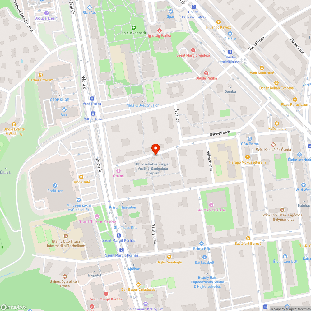 Elhagyott autó bejelentés helye