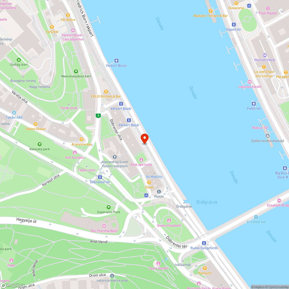 Leesett elektromos fedőlap a Várkert rkp.-on bejelentés helye