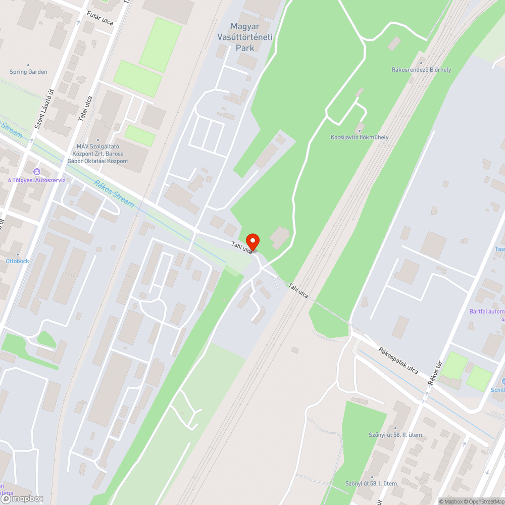 Szemét a Rákos-patak menti ajánlott kerékpárúton bejelentés helye