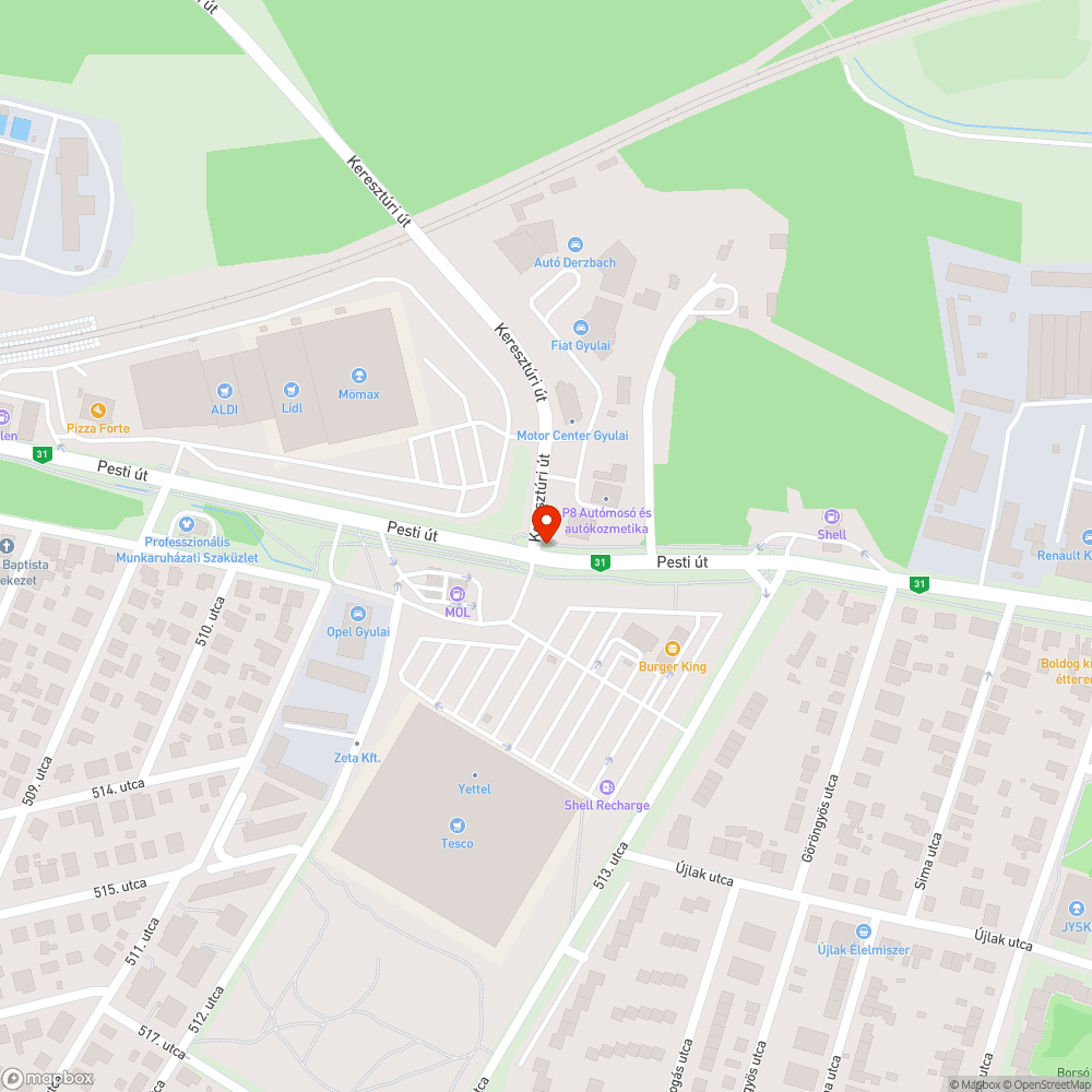 Elromlott lámpa? bejelentés helye