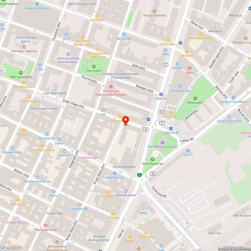 Hiányzó utcai szemetes bejelentés helye