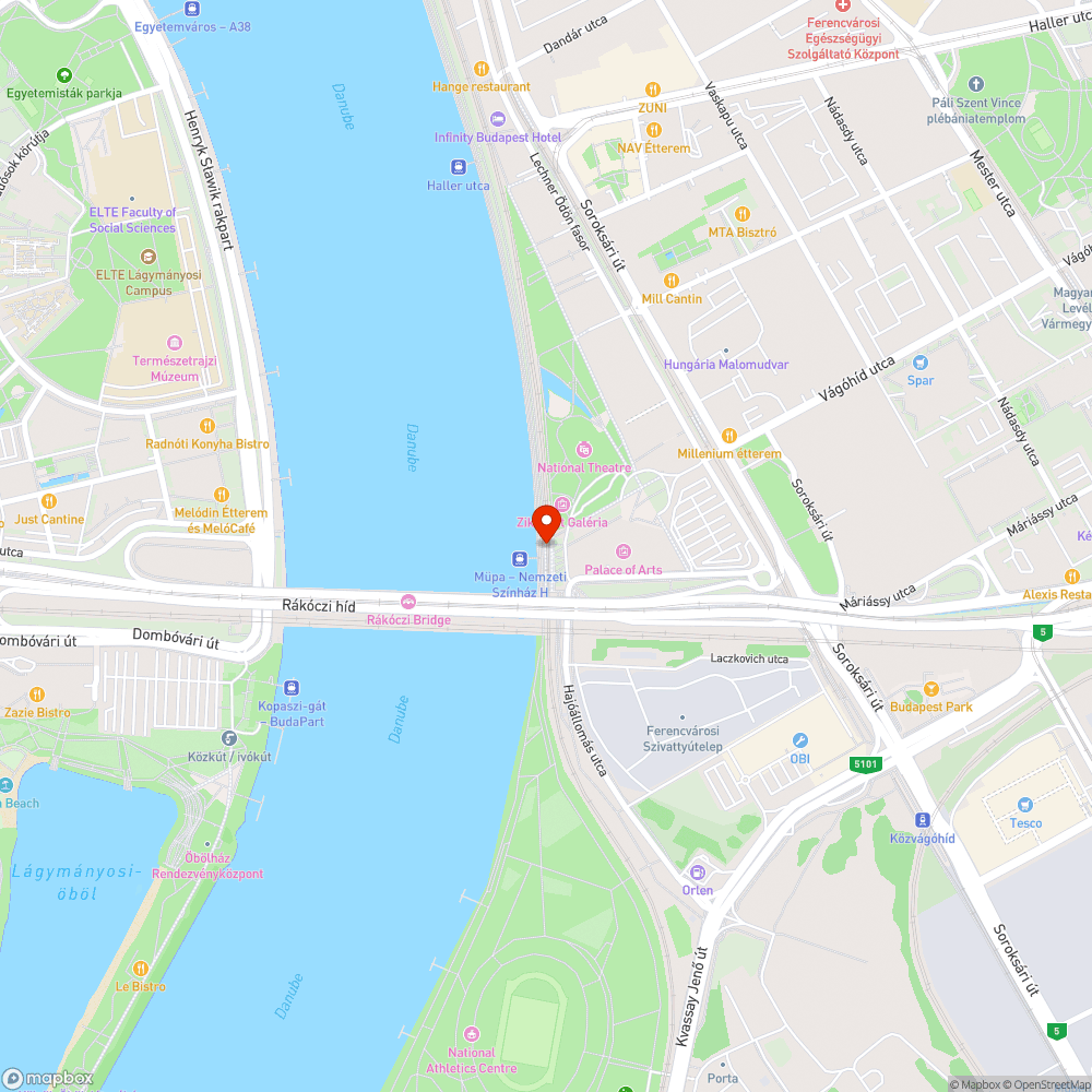 Boráros tér - Müpa - Nemzeti Színház (Graffitis védmű, csikk, kikopott fű) bejelentés helye