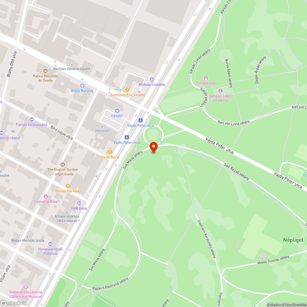 Fitnesz park bejelentés helye