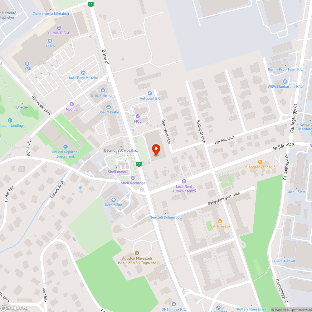 Szivárgo tuzcsap bejelentés helye