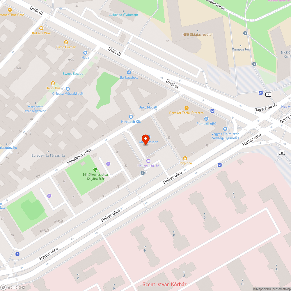 Heverő autó bejelentés helye