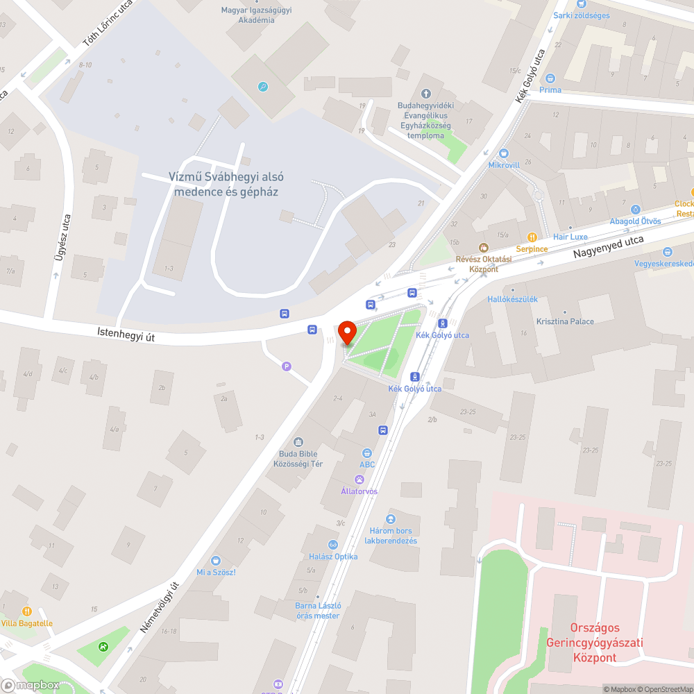 Beültetendő fahely a Németvölgyi úton bejelentés helye