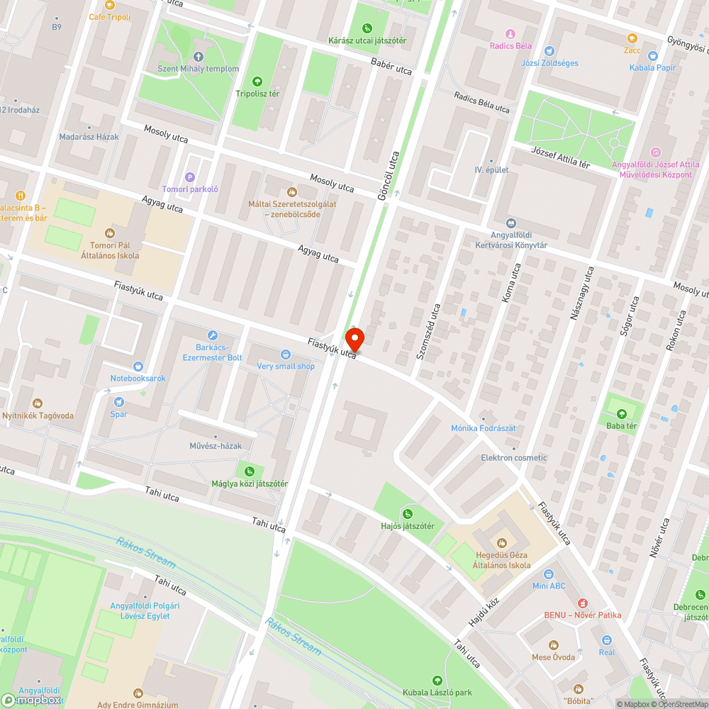 Fiastyúk utcai felfestés bejelentés helye