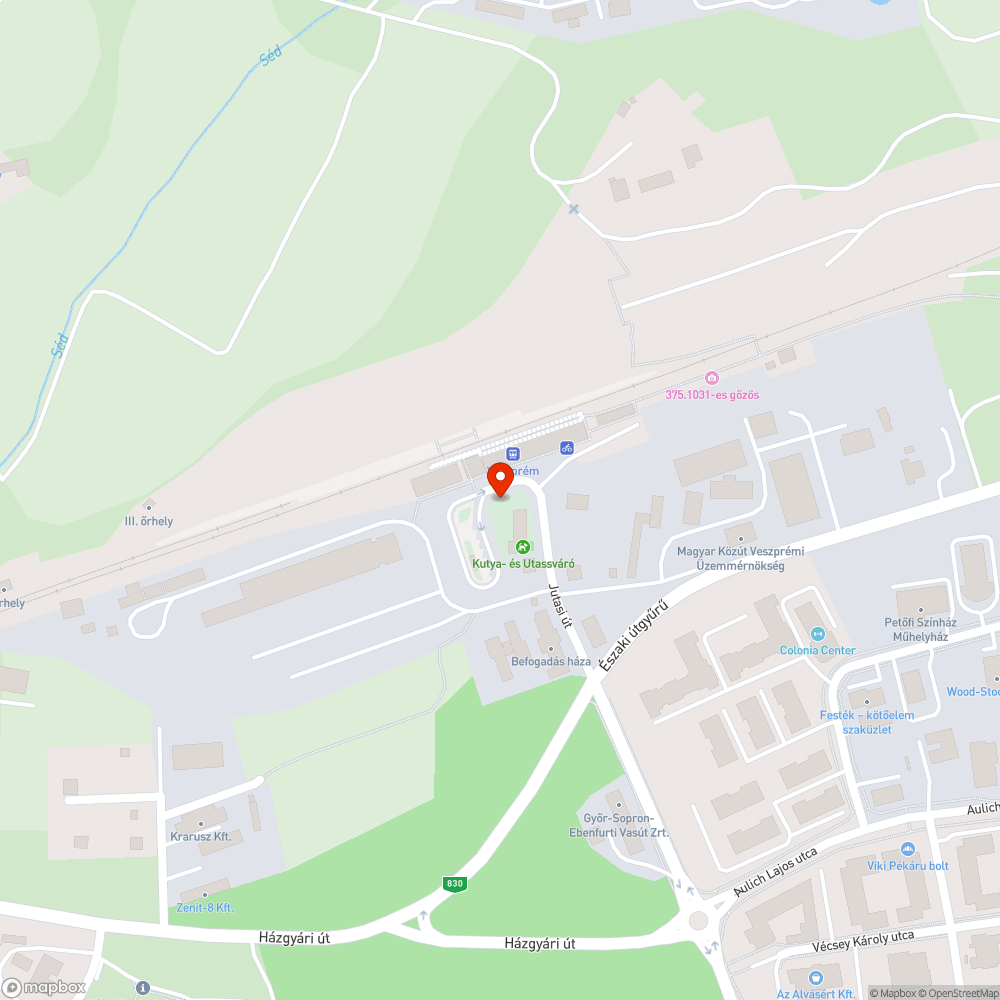 Felhagyott útjavítás bejelentés helye