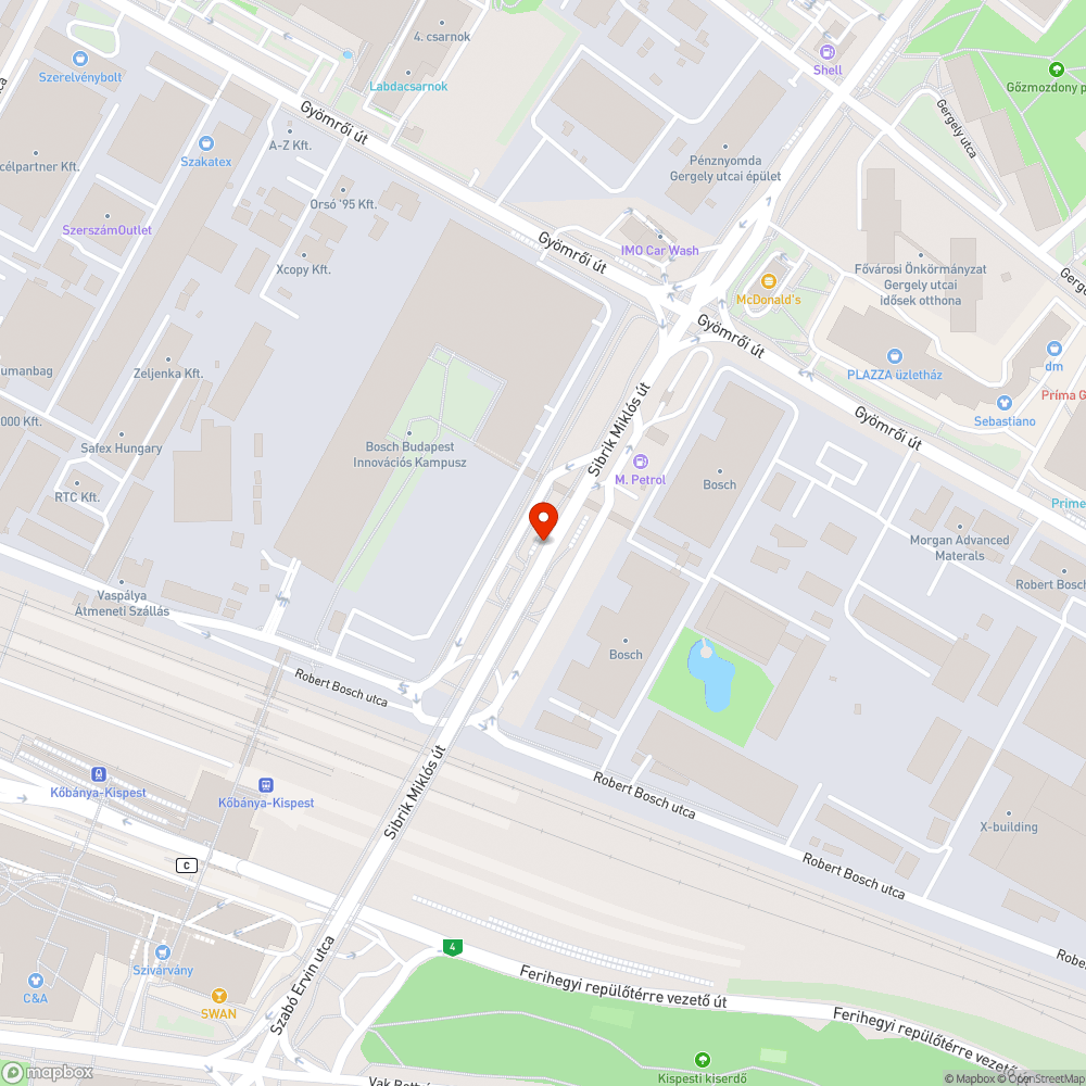 Leromlott állapotú megálló - Felüljáró bejelentés helye