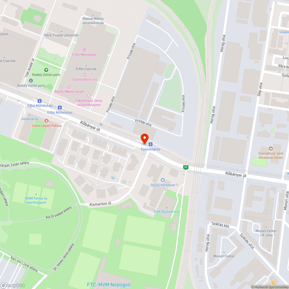 Beszakad útburkolat bejelentés helye