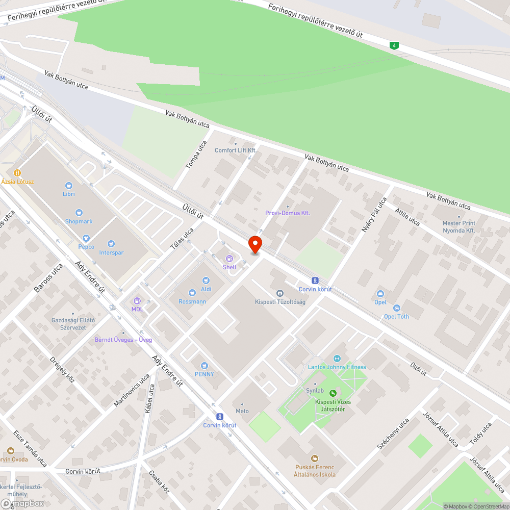 A fa lombozata, a járdára hajlik, gallyazása szükséges bejelentés helye