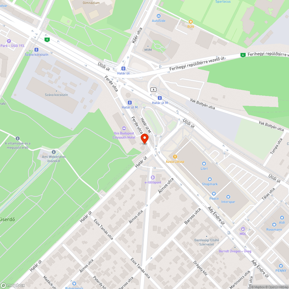 A fa lombozata ráterül a járdára, alapos gallyazása szükséges bejelentés helye