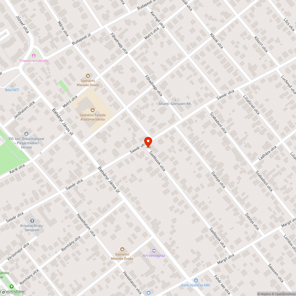 Hiányzó utcanévtábla bejelentés helye