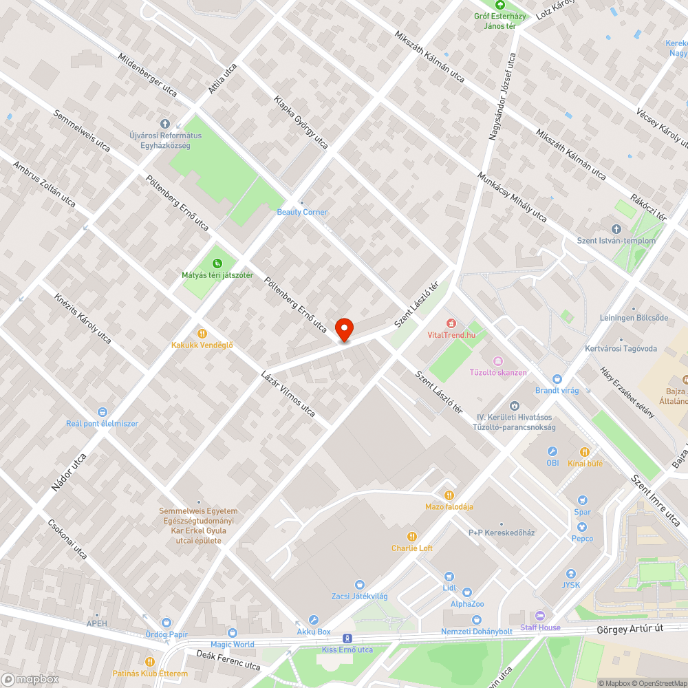 Javasolt elsőbbségadó tábla bejelentés helye