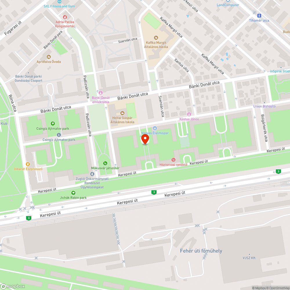 Esőben, eső után használhatatlan parkoló bejelentés helye