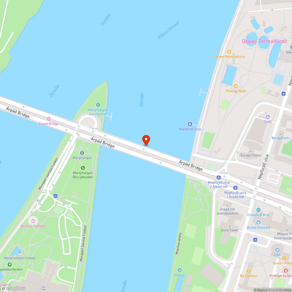 Lótrágya az Árpád hídon bejelentés helye