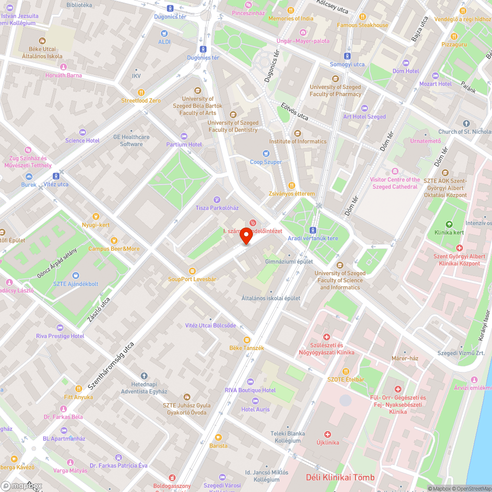 Beállásban akadályozott tömegközlekedési járművek - Ságvári Gimnázium - SZTK bejelentés helye