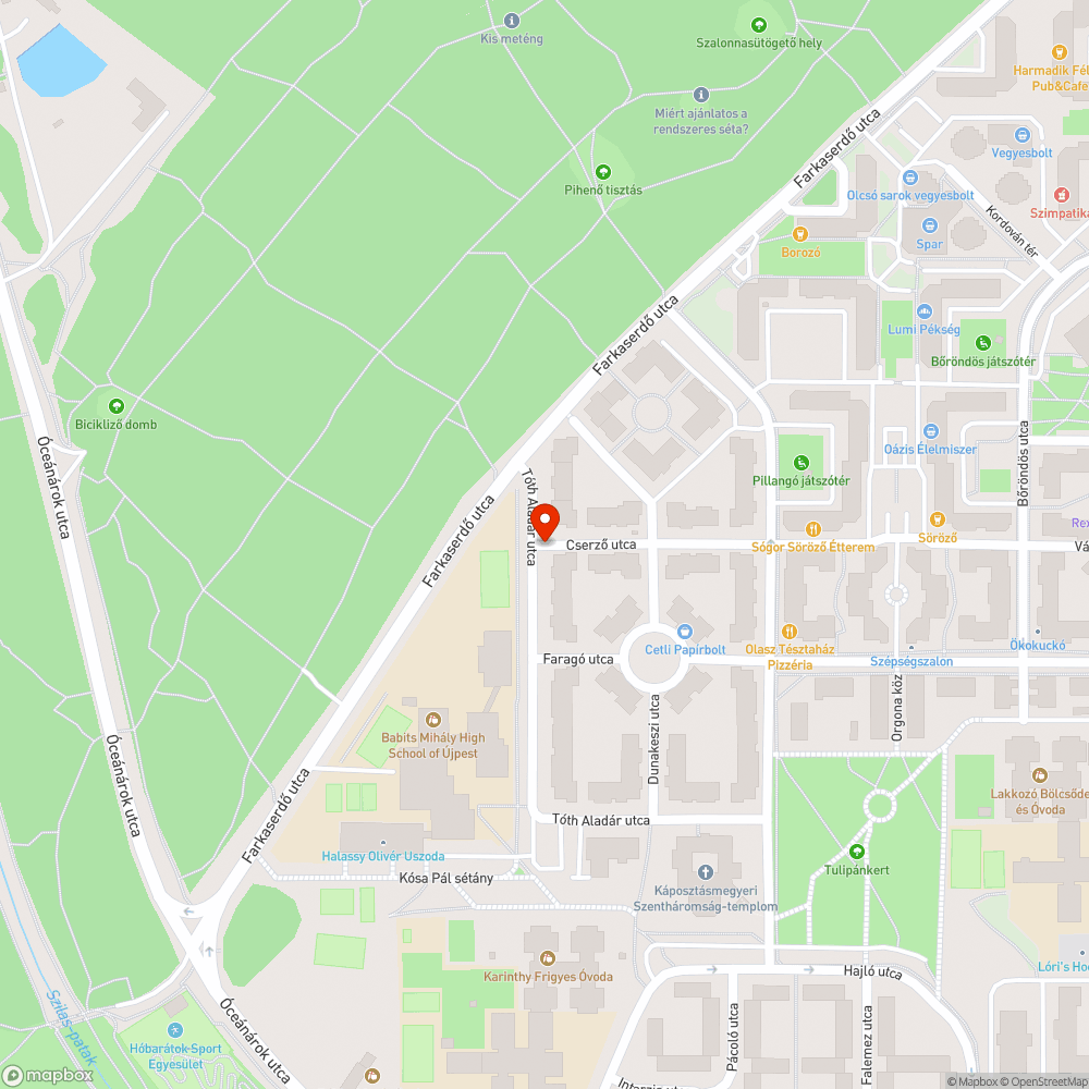 vizesárok bejelentés helye