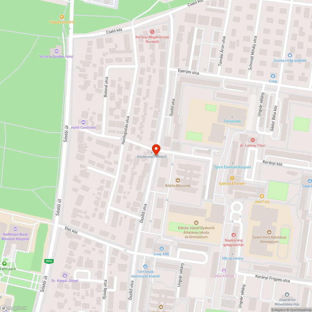 Autok a járdán bejelentés helye