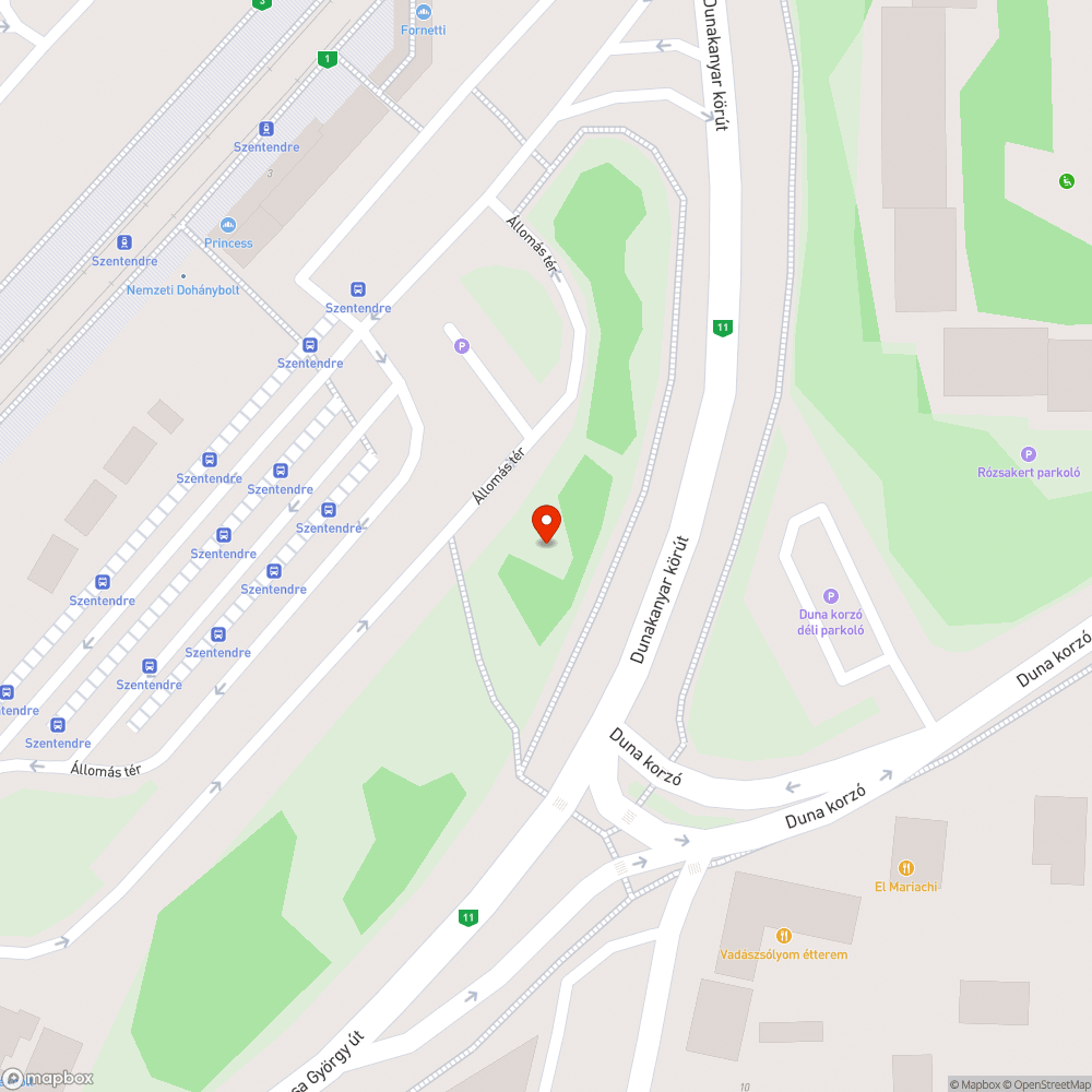 Újfent kiégett közvilágítás a szentendrei végállomáson bejelentés helye