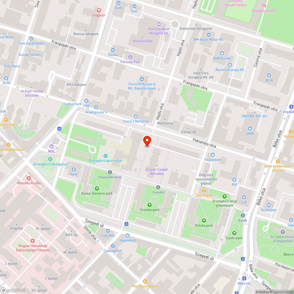 gaz bejelentés helye