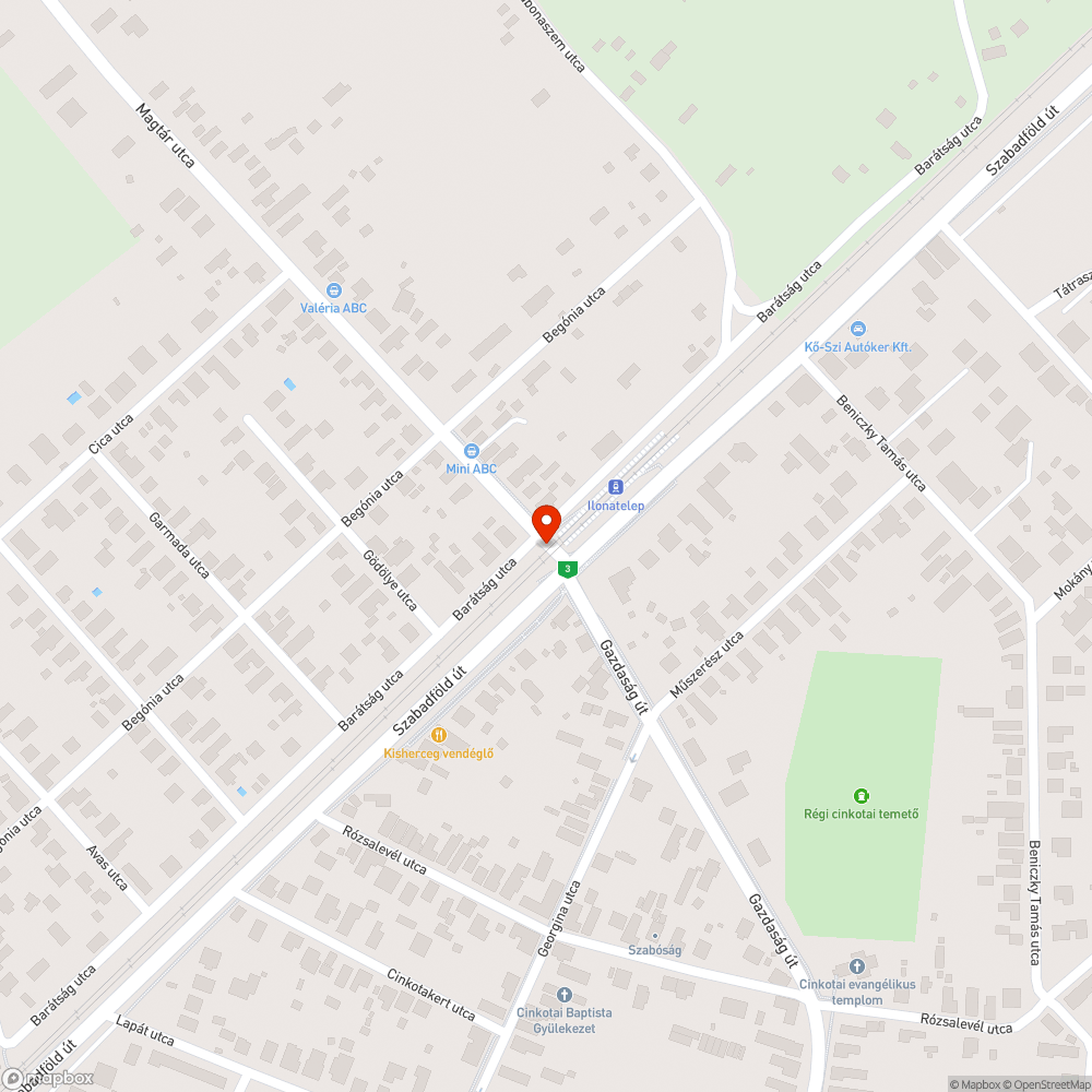 Rosszul beállított lámpa, nehéz bejutás Csömör felől (meg lehetne oldani) bejelentés helye